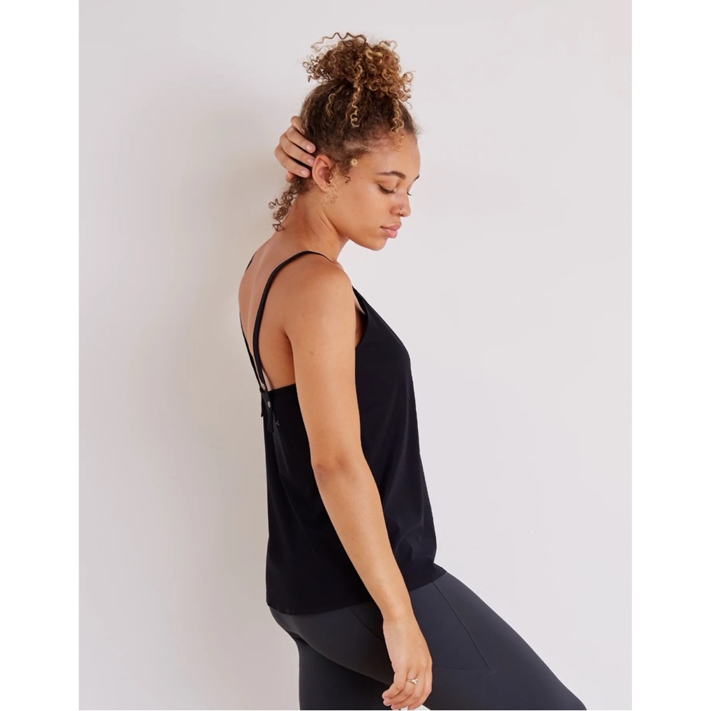 ADAY ‘Snap to It’ Tank Top in Black